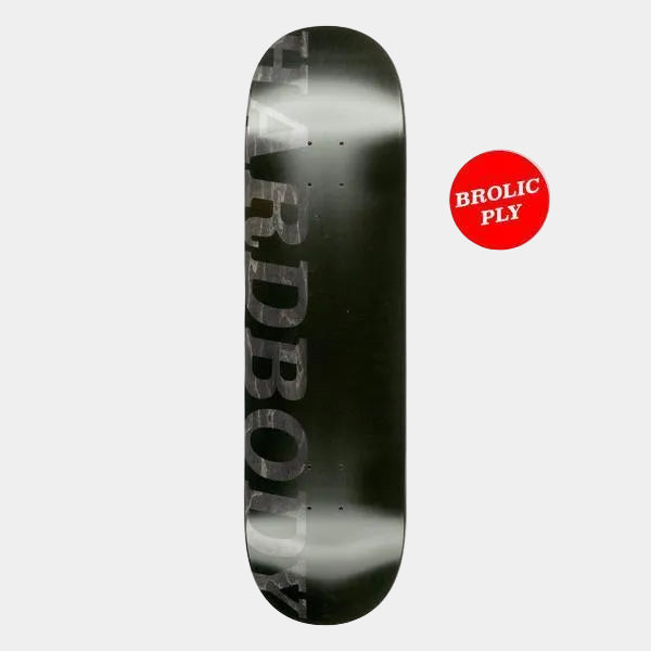 Hardbody Skateboards Basalt Brolic Ply Black Logo Knockout Deck 8.38"-Black Sheep Skate Shop