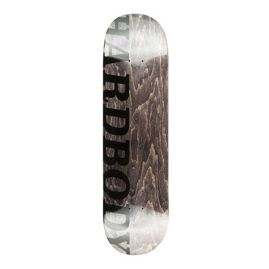 Hardbody Skateboards Black Logo Black Veneer Deck 8.25-Black Sheep Skate Shop