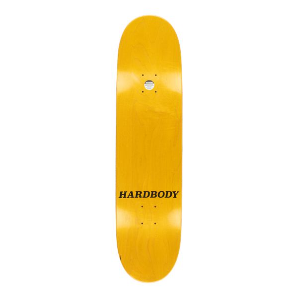 Hardbody Skateboards Black - White Logo Wheel Wells Deck 8.25-Black Sheep Skate Shop