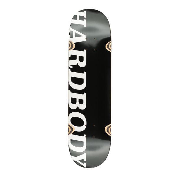 Hardbody Skateboards Black - White Logo Wheel Wells Deck 8.5-Black Sheep Skate Shop