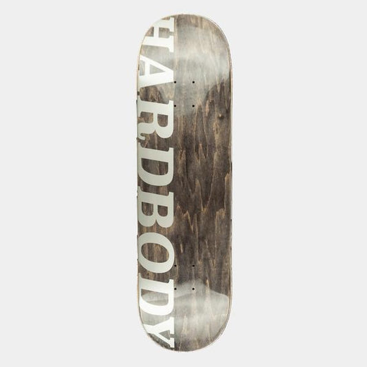 Hardbody Skateboards Classic Logo Deck 8.38" Silver-Black Sheep Skate Shop