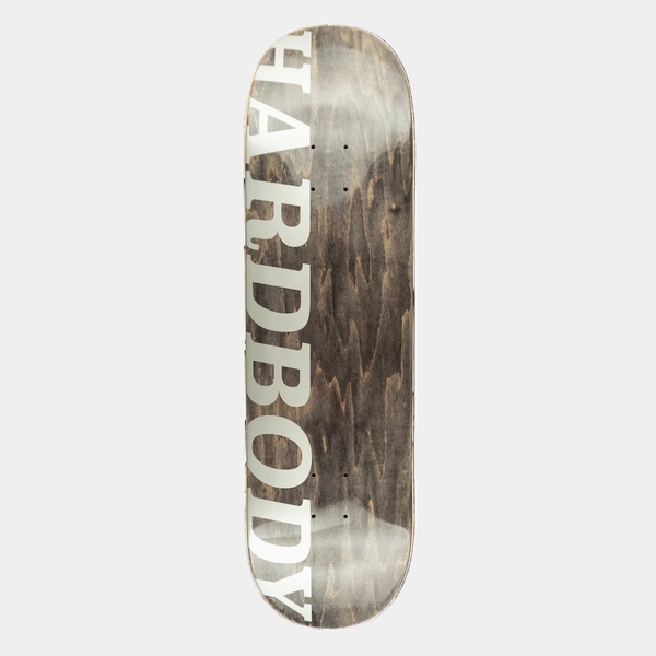 Hardbody Skateboards Classic Logo Deck 8.38" Silver-Black Sheep Skate Shop