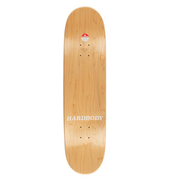 Hardbody Skateboards Classic Logo Natural Veneer Deck 8.25"-Black Sheep Skate Shop