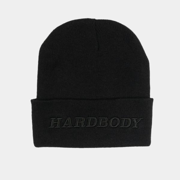 Hardbody Skateboards Embroidered OG Logo Cuff Beanie Black - Black-Black Sheep Skate Shop