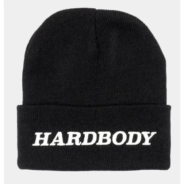 Hardbody Skateboards Embroidered OG Logo Cuff Beanie Black - White-Black Sheep Skate Shop