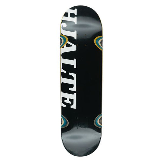 Hardbody Skateboards Hjalte Logo Black - White Wheel Wells Deck 8.25"-Black Sheep Skate Shop