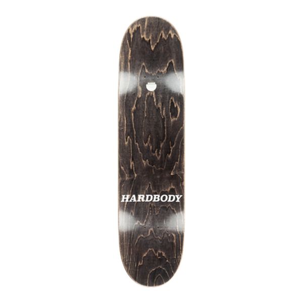 Hardbody Skateboards Hjalte Logo Yellow - Grey Matte Wheel Wells Deck 8.25"-Black Sheep Skate Shop