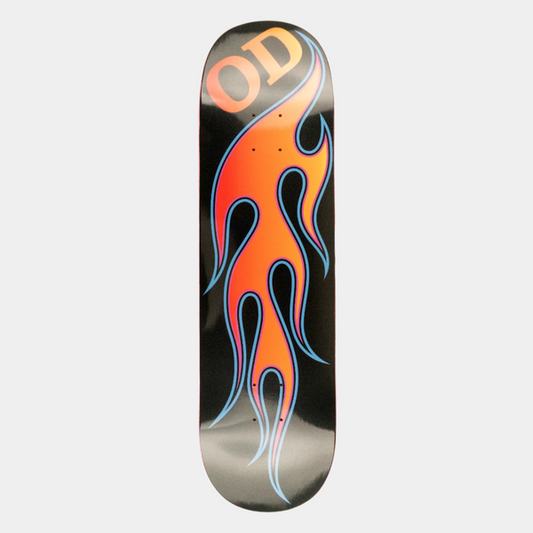 Hardbody Skateboards OD Flames Deck 8.375" Black-Black Sheep Skate Shop