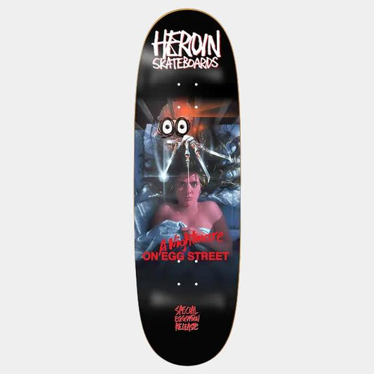 Heroin Skateboards Nightmare On Egg Street Special Edition Deck 9.875"-Black Sheep Skate Shop