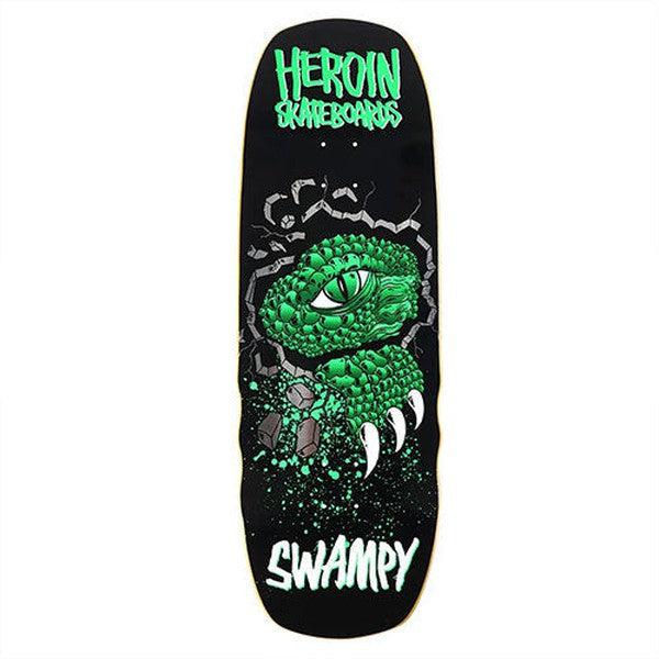 Heroin Skateboards Swampy Alligator Shovel Deck 10.5"-Black Sheep Skate Shop