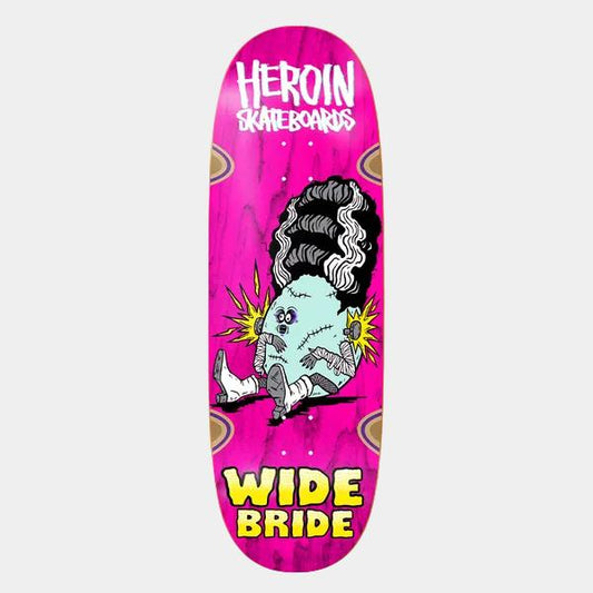Heroin Skateboards Wide Bride Deck 10.4"-Black Sheep Skate Shop