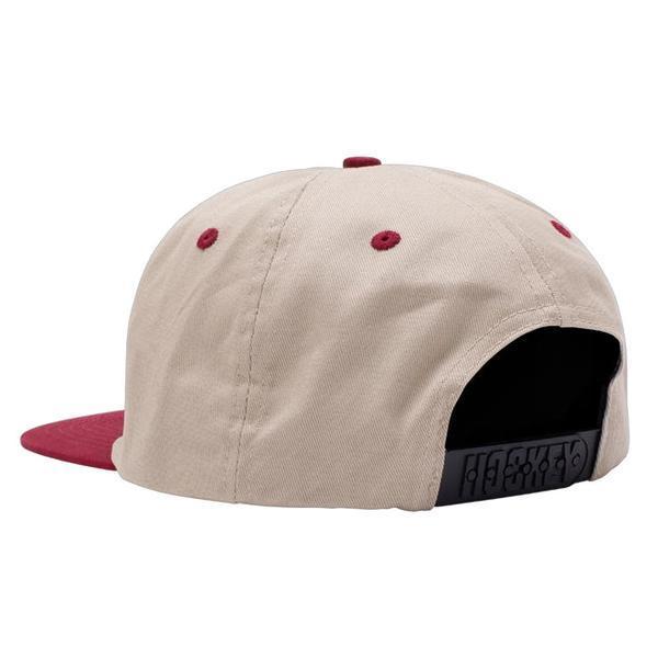 Hockey Skateboards EWOF Snapback Hat Tan - Burgundy-Black Sheep Skate Shop
