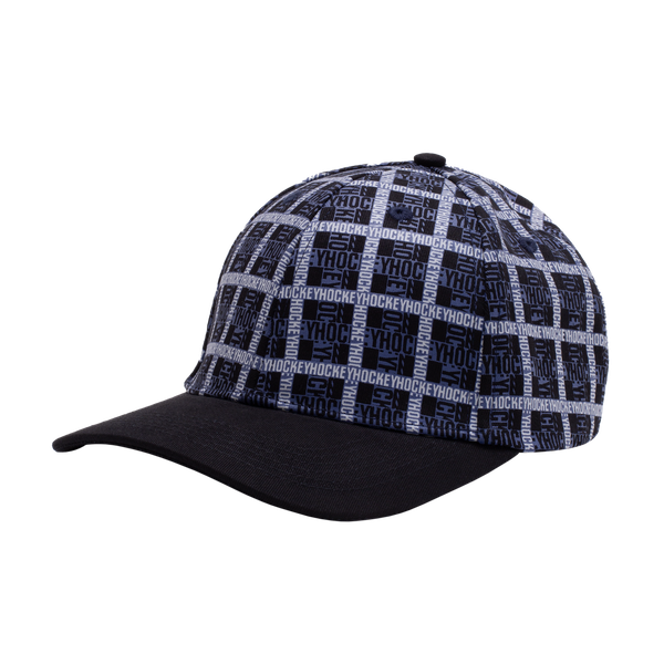 Hockey Skateboards Plaid Snapback Hat Navy - Black-Black Sheep Skate Shop