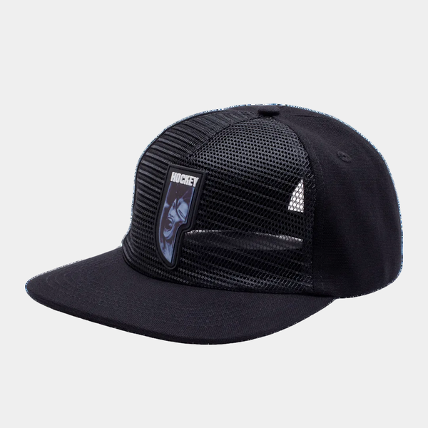 Hockey Skateboards Reverse Trucker Snapback Hat Black - Black-Black Sheep Skate Shop
