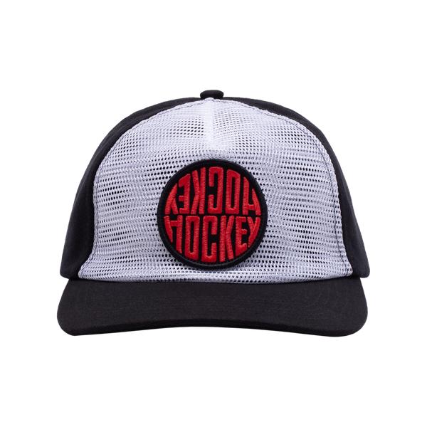 Hockey Skateboards Sewer Hat Reverse Trucker Snapback Hat Black - White-Black Sheep Skate Shop