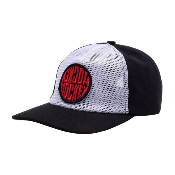 Hockey Skateboards Sewer Hat Reverse Trucker Snapback Hat Black - White-Black Sheep Skate Shop