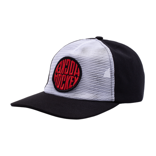 Hockey Skateboards Sewer Hat Reverse Trucker Snapback Hat Black - White-Black Sheep Skate Shop