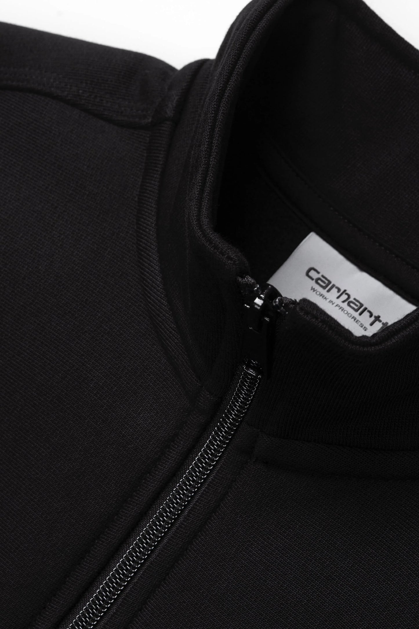 Carhartt WIP Half Zip American Script Sweatshirt Black