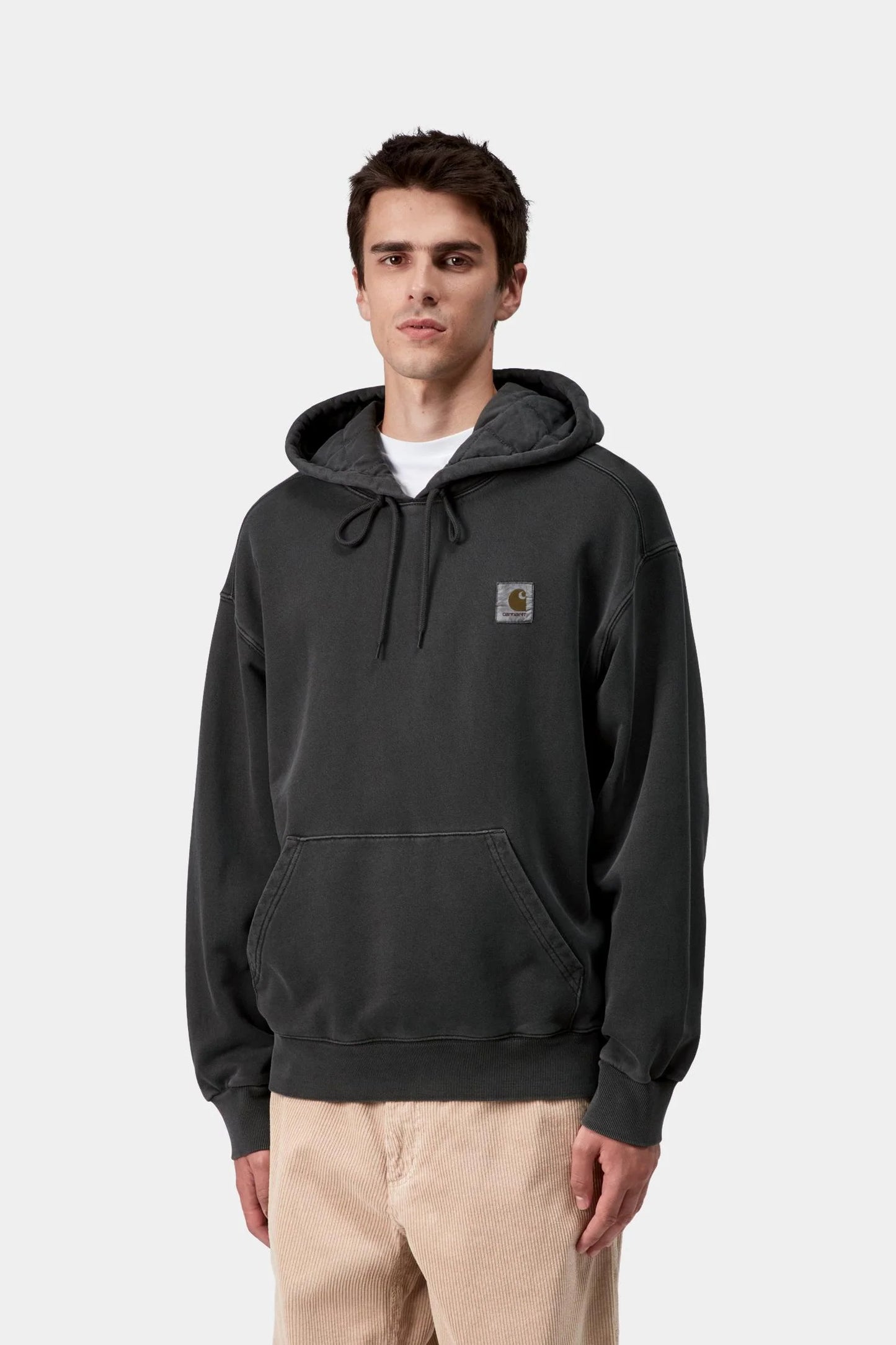 Carhartt WIP Hooded Vista Sweatshirt Black Garment Dyed