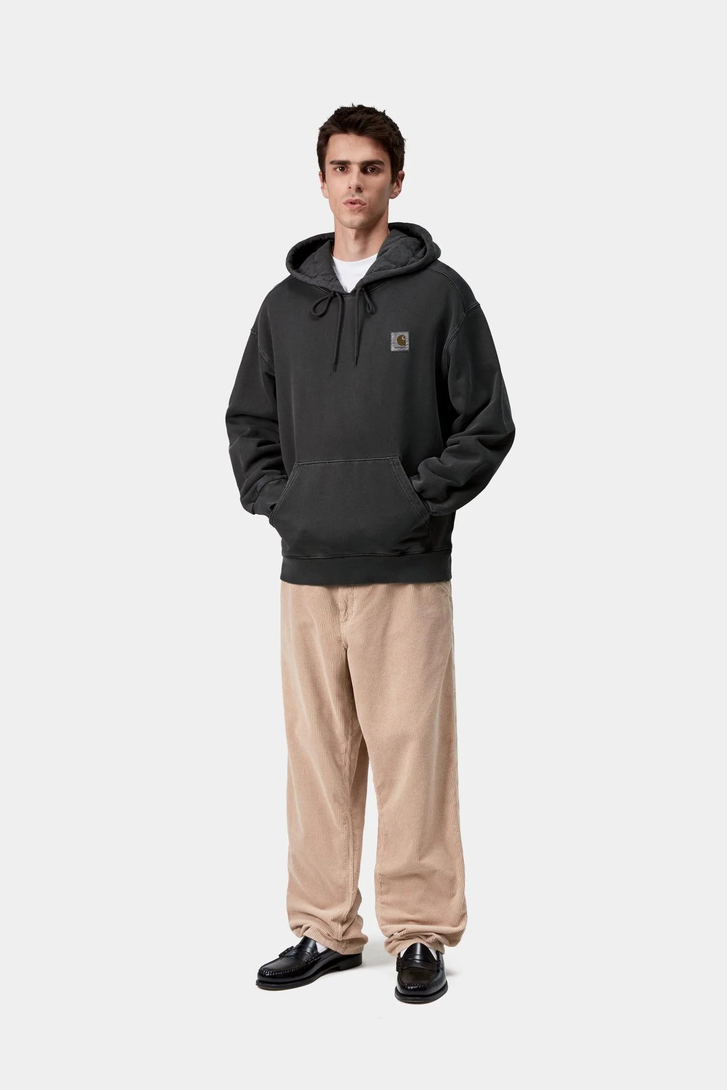Carhartt WIP Hooded Vista Sweatshirt Black Garment Dyed