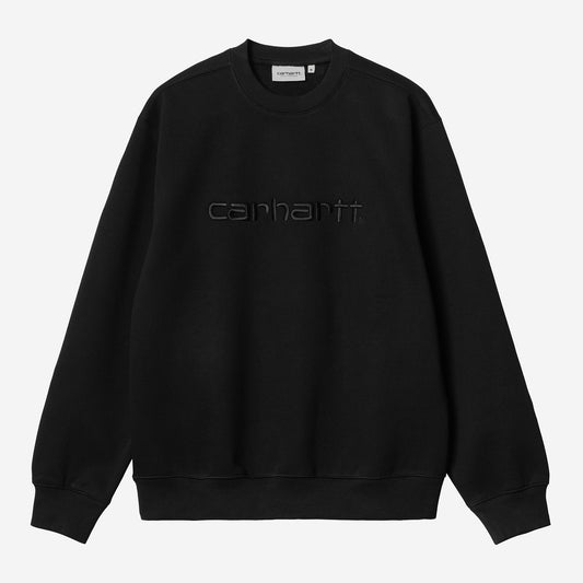 Carhartt WIP Embroidered Crewneck Sweatshirt Black - Black