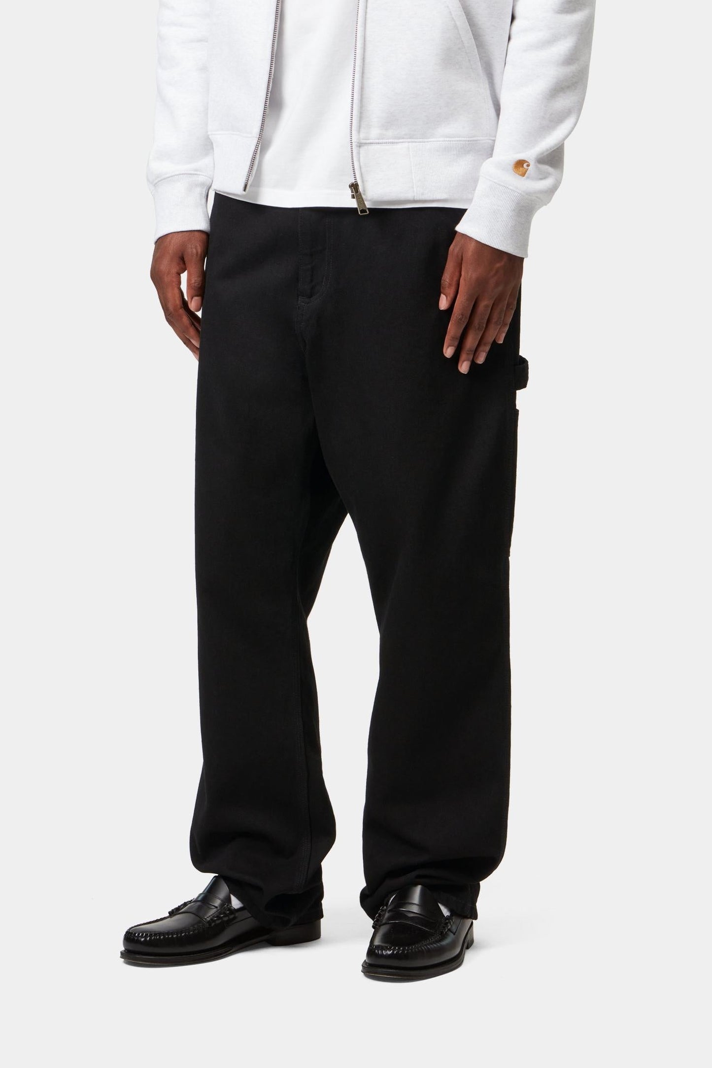 Carhartt WIP Single Knee Pant Denim Rinsed Black