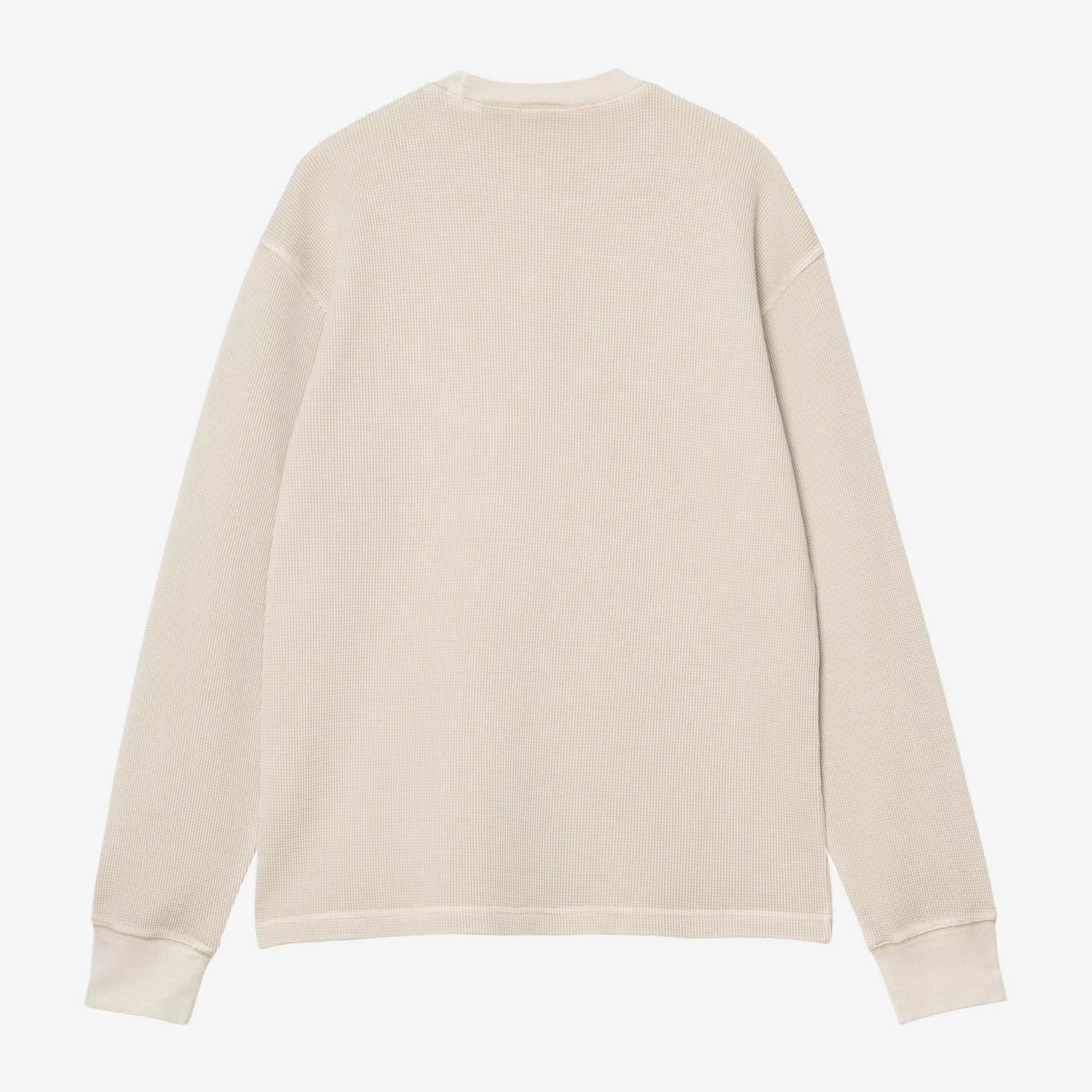 Carhartt WIP Long Sleeve Vista Waffle T-Shirt Fleur De Sel Garment Dyed
