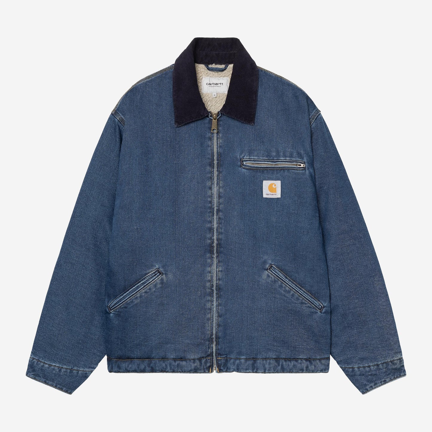 Carhartt WIP OG Detroit Jacket Lined Blue - Dark Navy Stone Washed