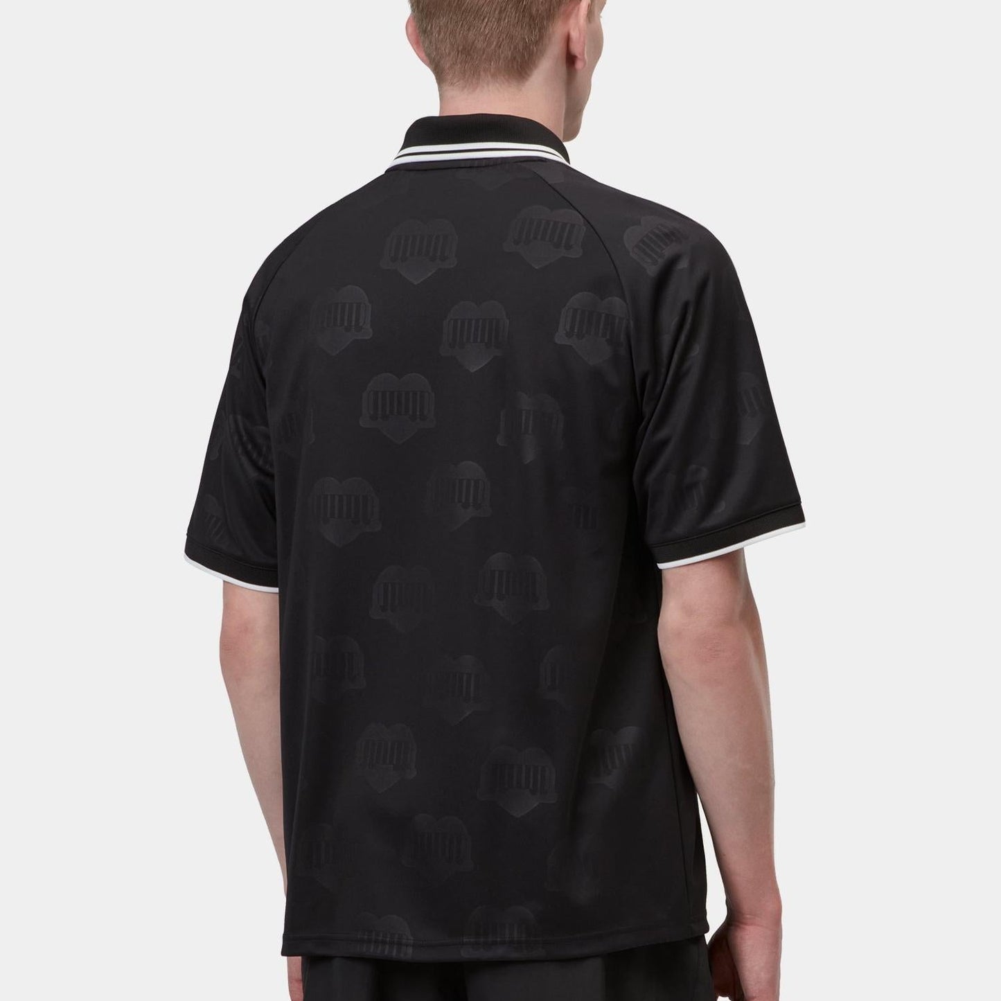 Carhartt WIP Terrace Football Jersey T-Shirt Black Heart Train Jacquard