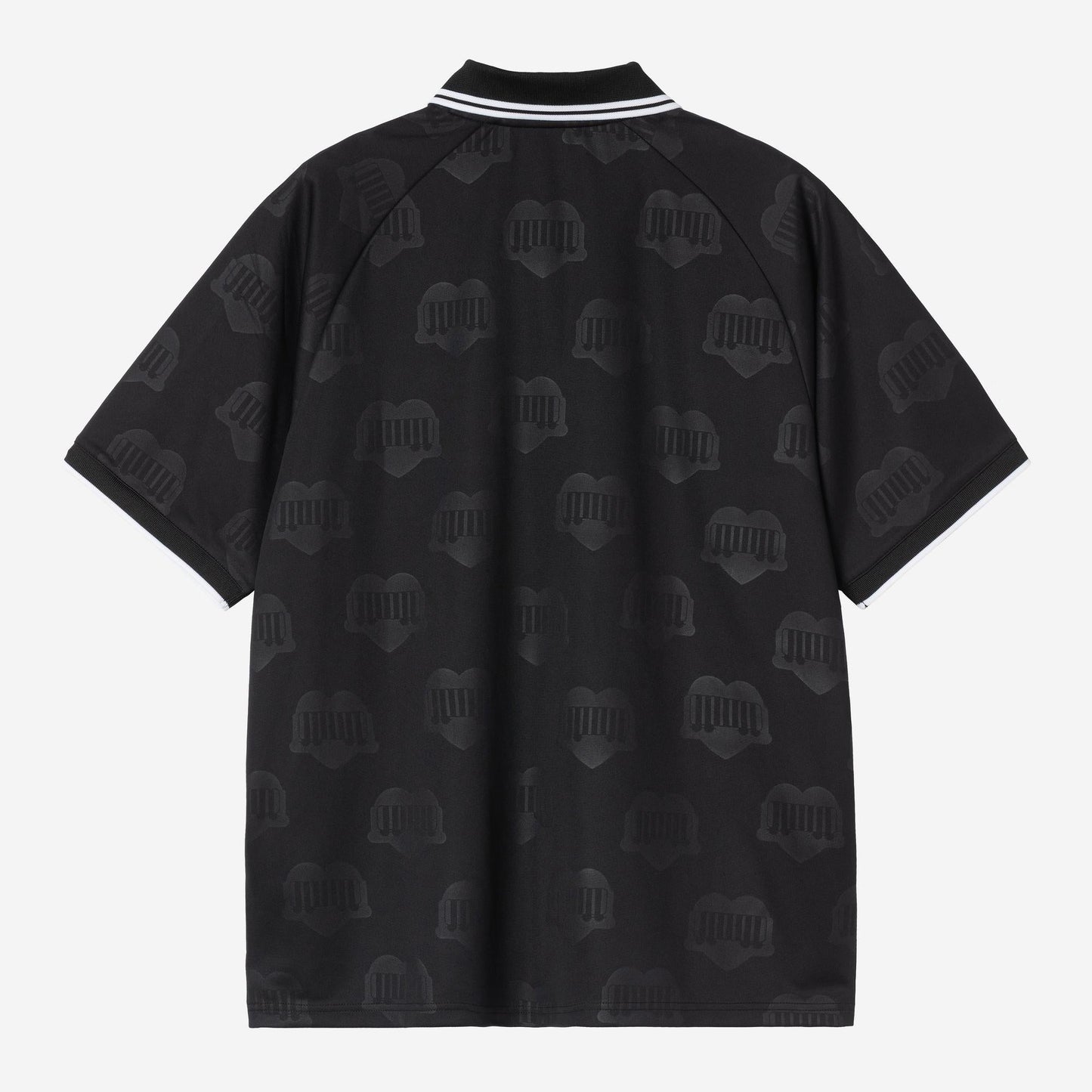 Carhartt WIP Terrace Football Jersey T-Shirt Black Heart Train Jacquard