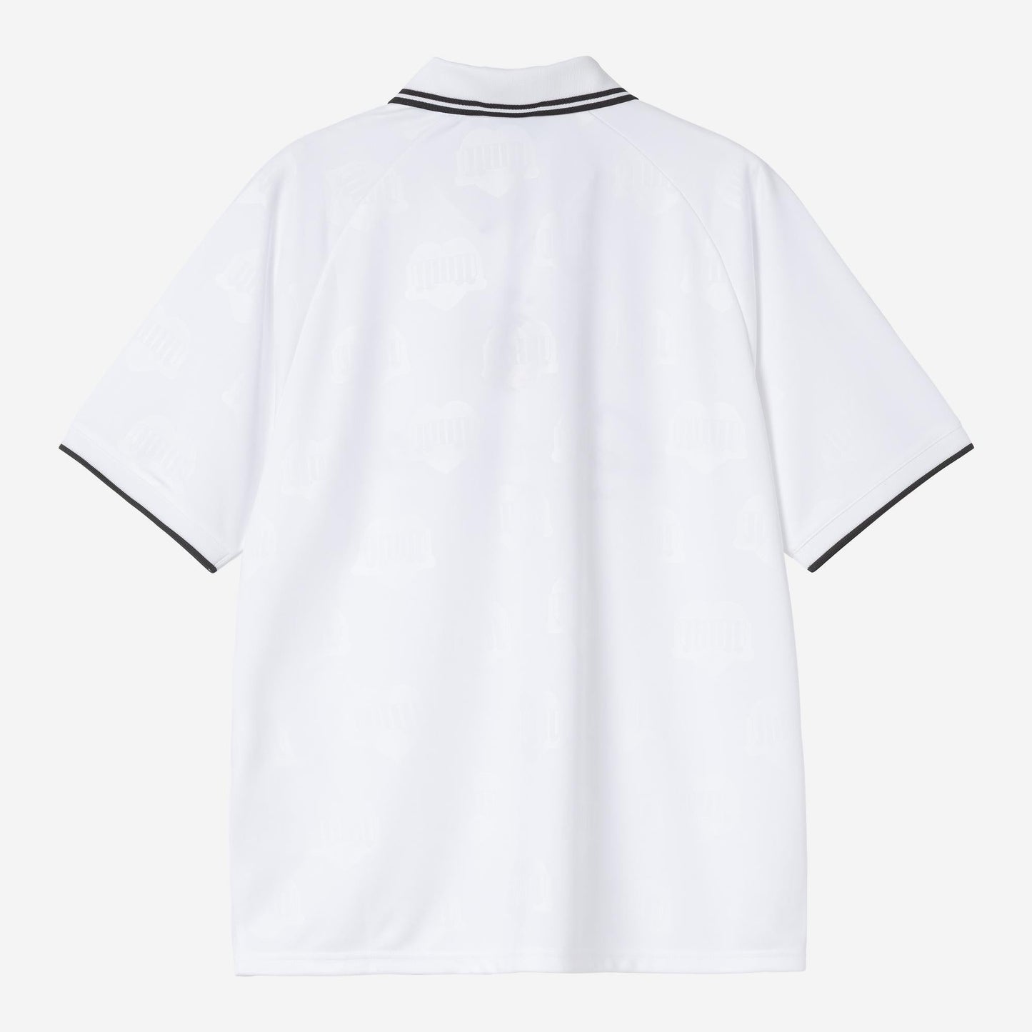 Carhartt WIP Terrace Football Jersey T-Shirt White Heart Train Jacquard
