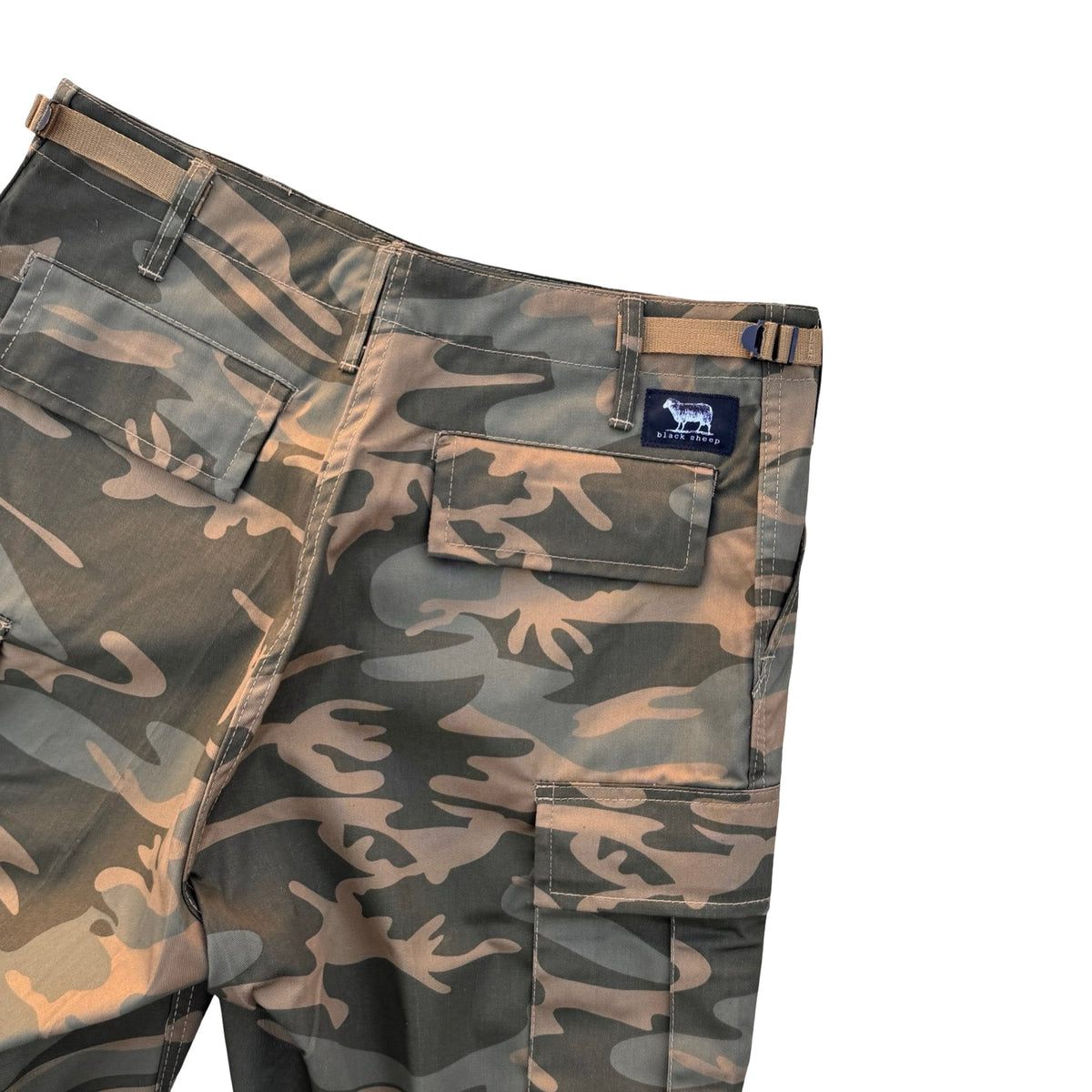 Black Sheep Cargo Skate Shorts - Coyote Camo