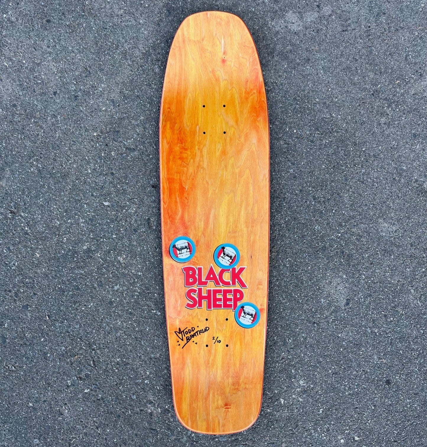 Todd Bratrud x Black Sheep "Farley" Deck Signed Edition 9.0"