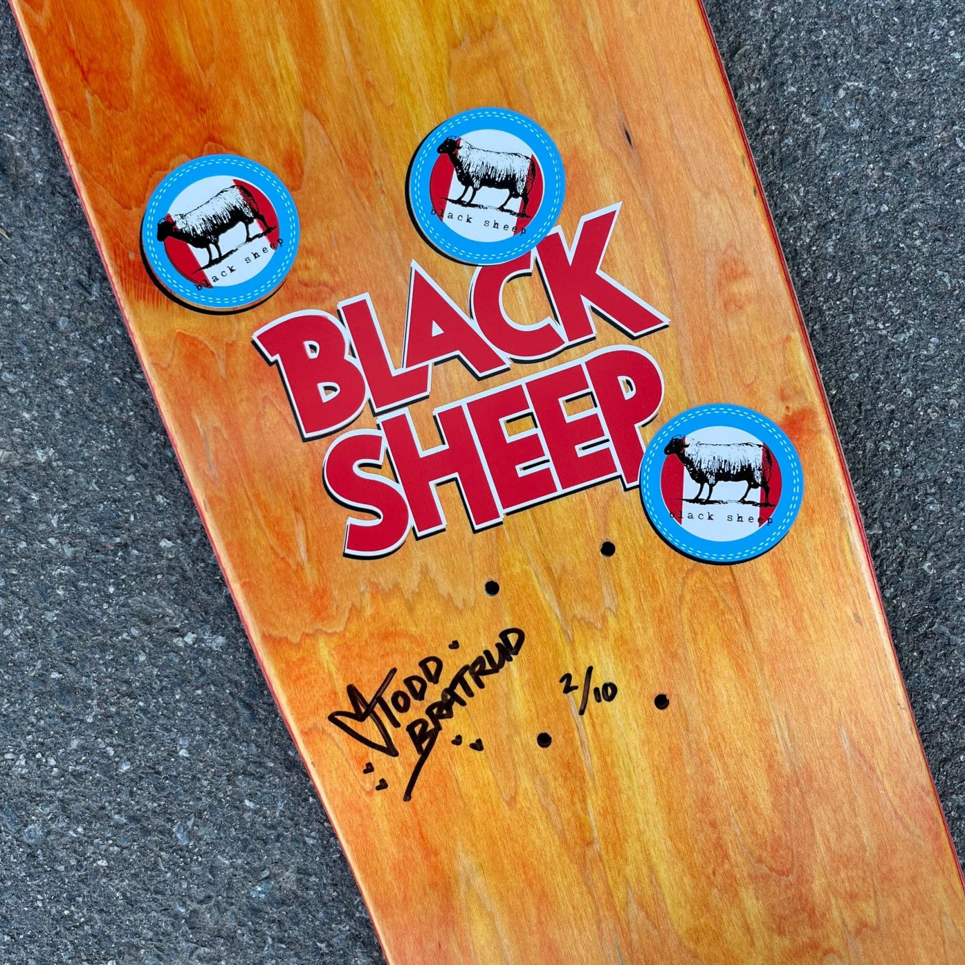 Todd Bratrud x Black Sheep "Farley" Deck Signed Edition 9.0"