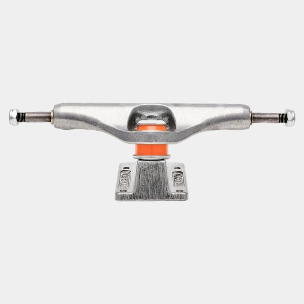 Independent 144 Mid Inverted Kingpin Truck Set Polished Silver-Black Sheep Skate Shop