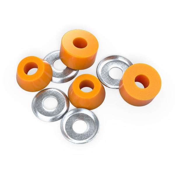 Independent Standard Cylinder Cushion Bushings 2 Pair w/ Washers 90a Medium Orange-Black Sheep Skate Shop