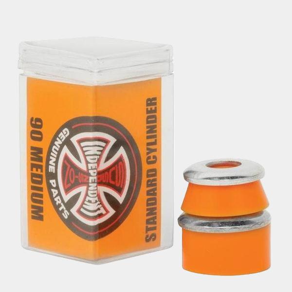 Independent Standard Cylinder Cushion Bushings 2 Pair w/ Washers 90a Medium Orange-Black Sheep Skate Shop