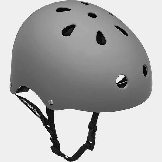 Industrial Skateboard Helmet Matte Grey-Black Sheep Skate Shop