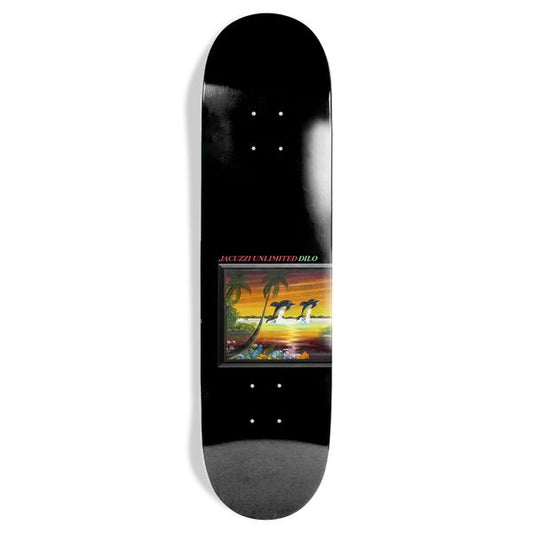 Jacuzzi Unlimited Skateboards John Dilo Flipper Deck 8.25"-Black Sheep Skate Shop