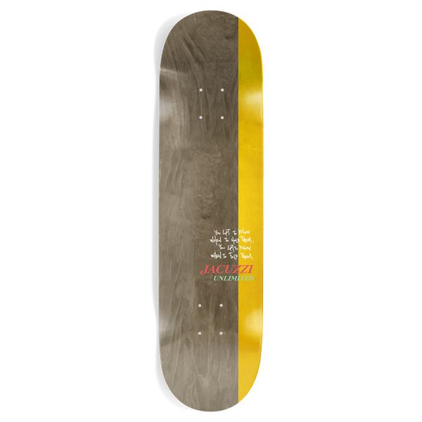 Jacuzzi Unlimited Skateboards Michael Pulizzi Know When To Hold Em Deck 8.375"-Black Sheep Skate Shop