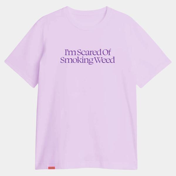 Jacuzzi Unlimited Skateboards Scared Weed T-Shirt Lavender-Black Sheep Skate Shop