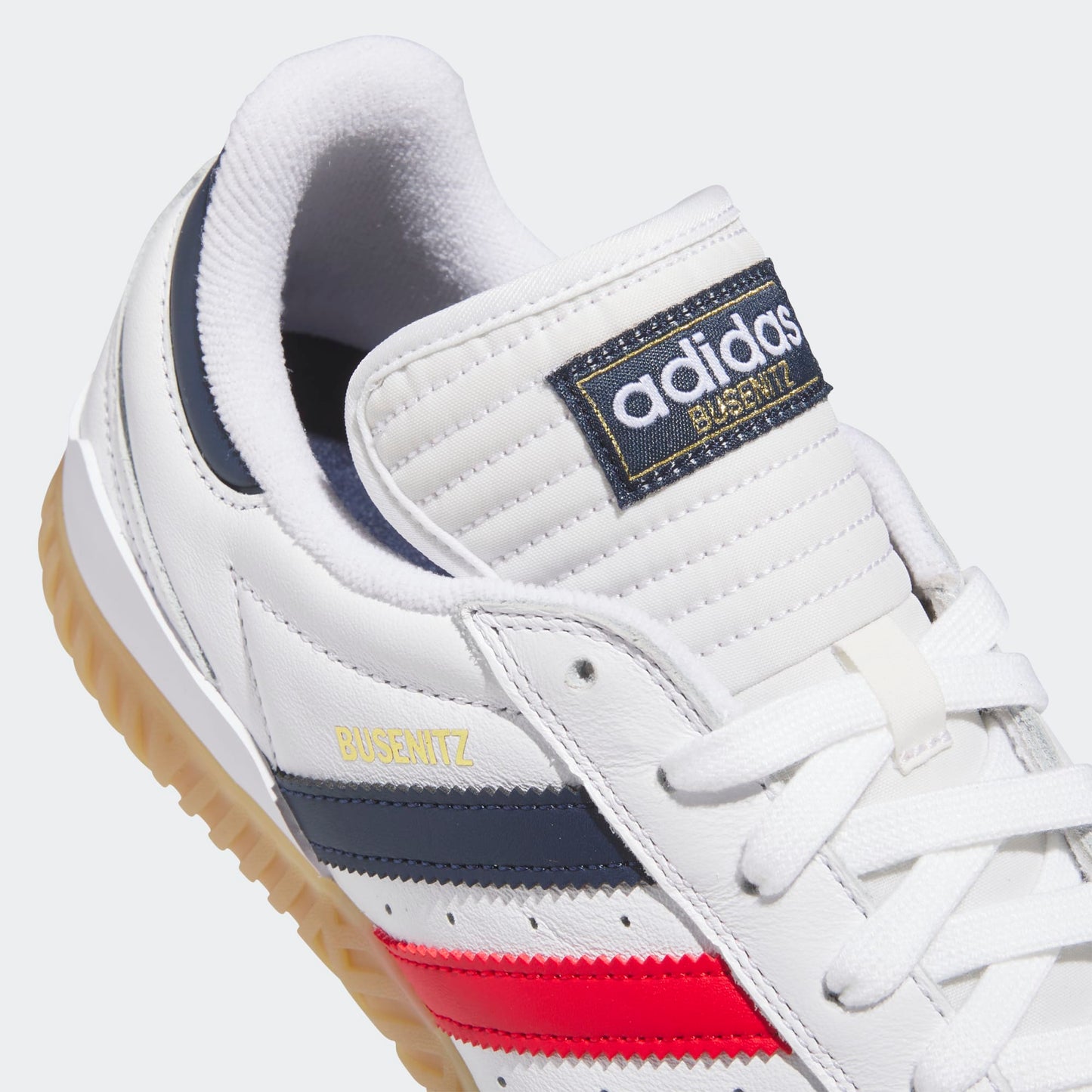 Adidas Busenitz Indoor Super Footwear White - Collegiate Navy - Better Scarlet