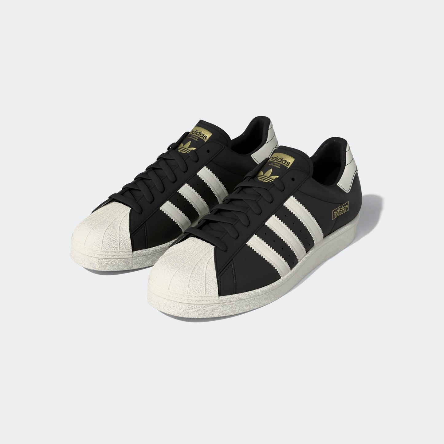 Adidas Superstar 80 ADV Leather Black - Cream - Gold Metallic