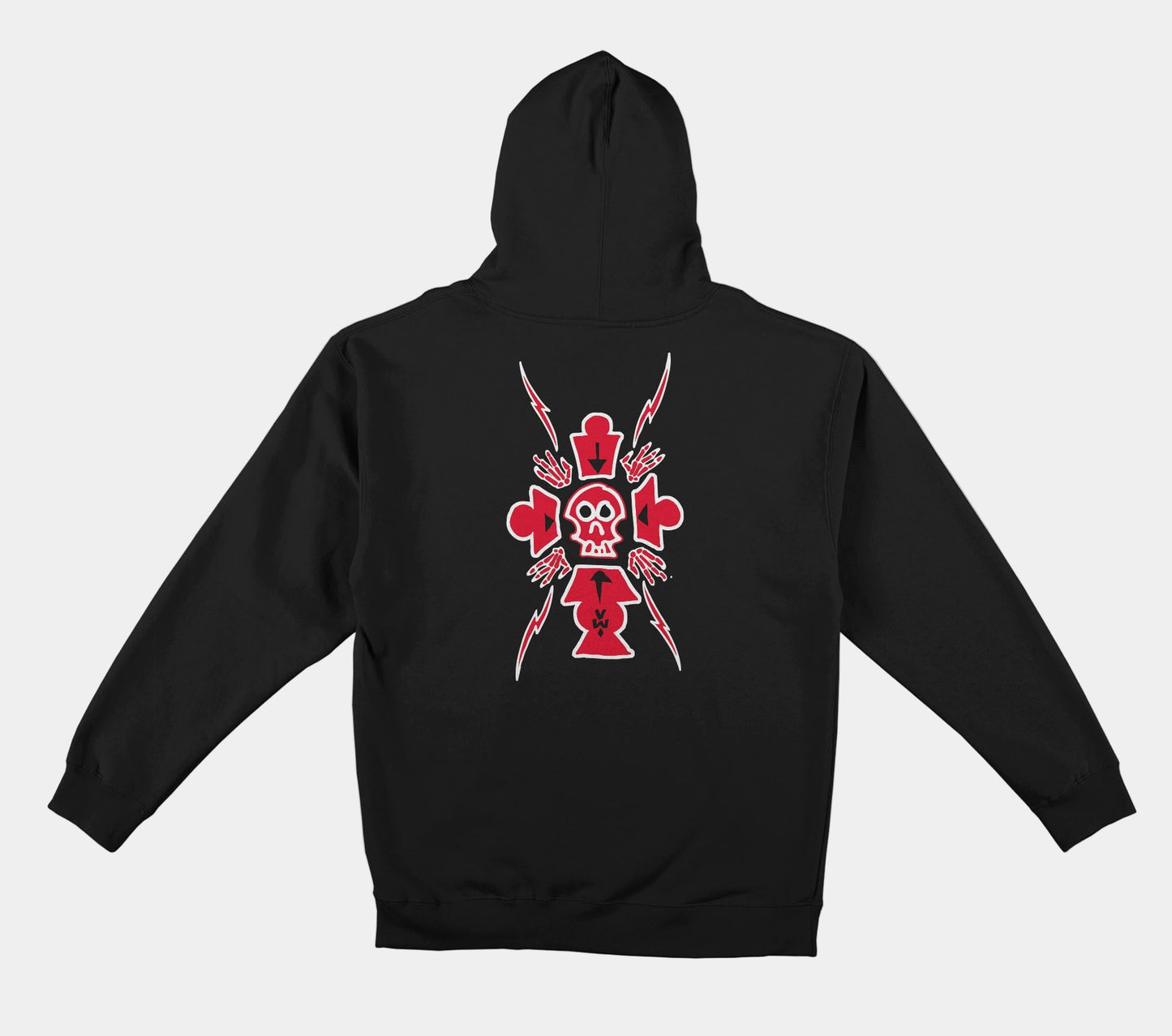 Krooked Skateboards VW Hoody Black - Red - White