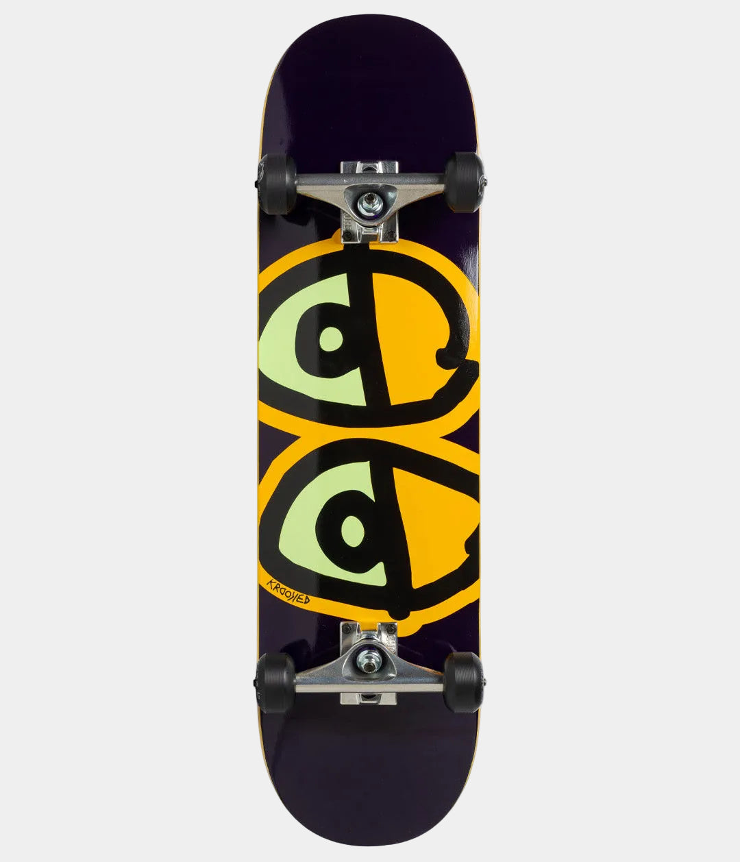 Krooked Skateboards Deluxe Glow Eyes Complete Skateboard 8.25"