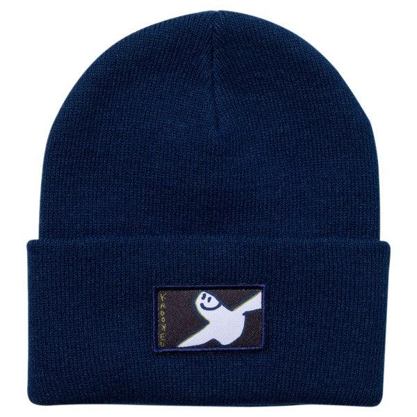 Krooked Eyes Burd Cuff Beanie Navy-Black Sheep Skate Shop