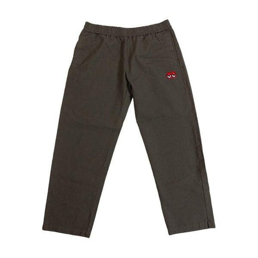 Krooked Eyes Elastic Waist Pant Dark Olive-Black Sheep Skate Shop