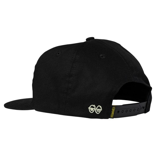 Krooked Side Eyes Unstructured Snapback Hat Black-Black Sheep Skate Shop
