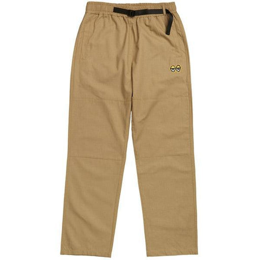 Krooked Skateboarding Eyes Ripstop Double Knee Pant Khaki - Yellow-Black Sheep Skate Shop