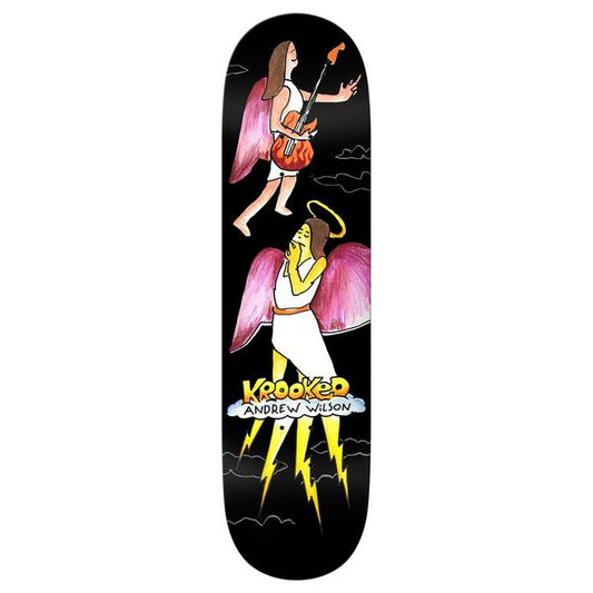 Krooked Skateboards Andrew Wilson Angel Deck 8.25" True Fit-Black Sheep Skate Shop